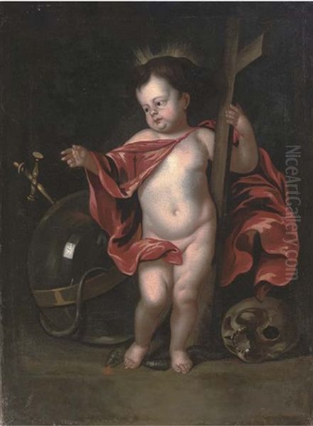 The Christ Child As Salvator Mundi Oil Painting by Cornelis Schut the Elder