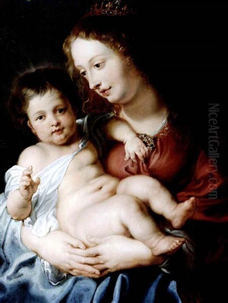 Madonna Mit Kind Oil Painting by Cornelis Schut the Elder