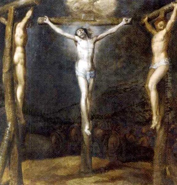 The Crucifixion Oil Painting by Cornelis Schut the Elder