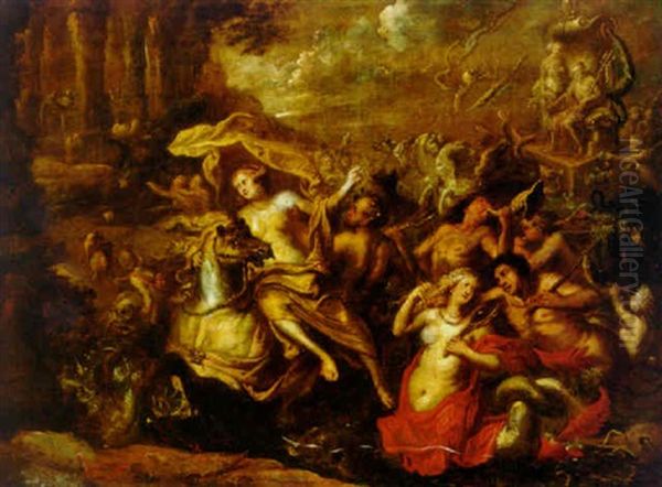 The Wedding Of Neptune And Amphitrite Oil Painting by Cornelis Schut the Elder