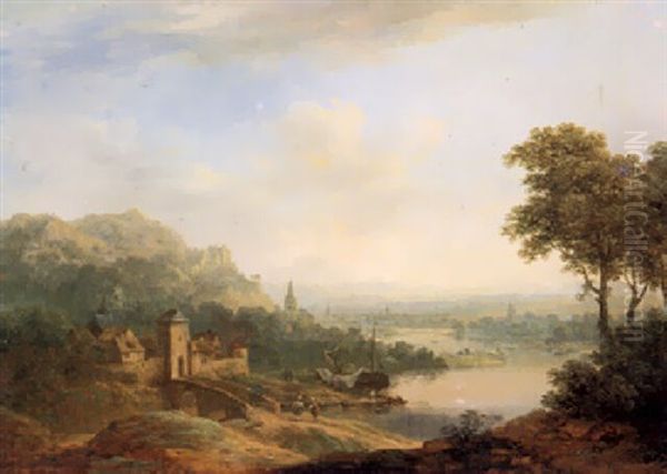 Flusslandschaft by Christian Georg Schuetz the Younger