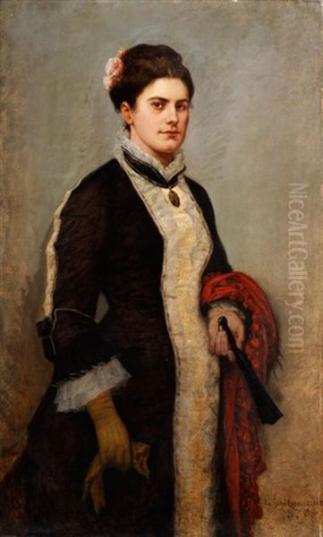 Portrait Einer Spanischen Dame Oil Painting by Louis Frederic Schuetzenberger