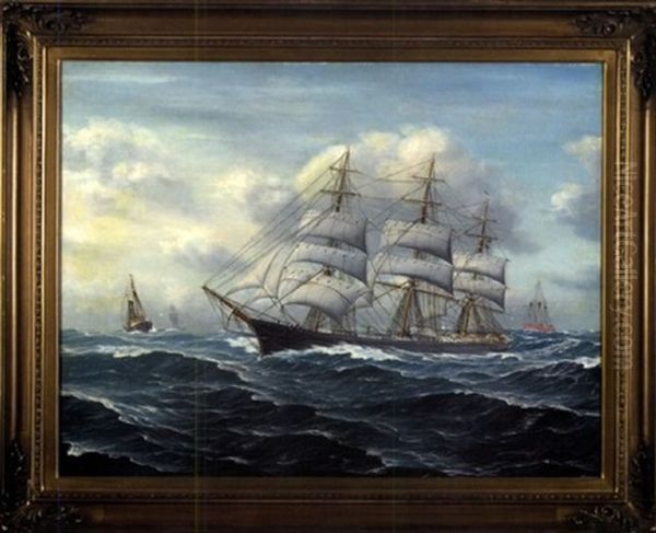 Across The Sea Oil Painting by Friedrich Schuez