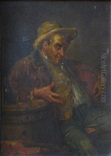 Portret Oil Painting by Hanus (Hans) Schwaiger