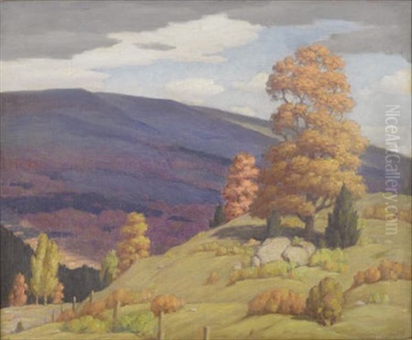 Autumn Landscape Oil Painting by Andrew Thomas Schwartz