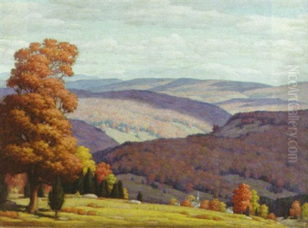 Vermont Landscape Oil Painting by Andrew Thomas Schwartz