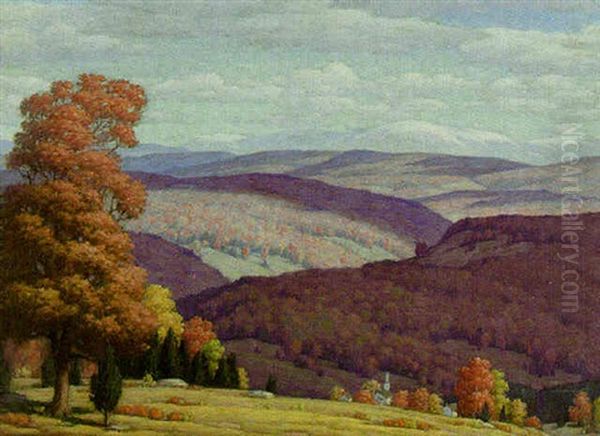 Vermont Landscape Oil Painting by Andrew Thomas Schwartz