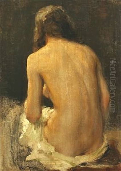 Nude Oil Painting by Frans Schwartz