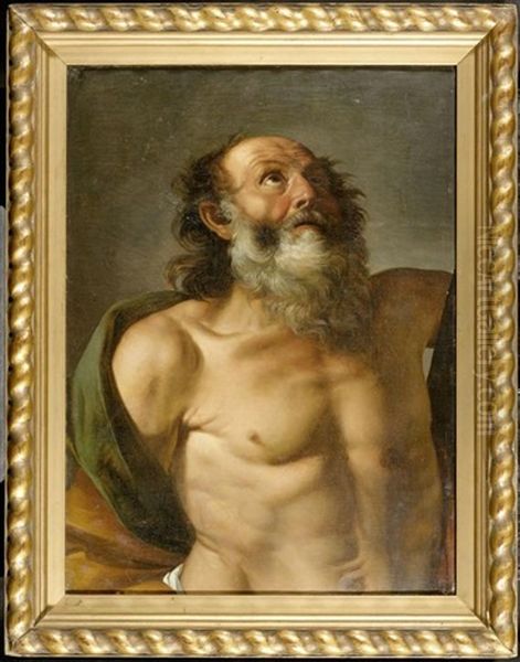 Heiliger Antonius Oil Painting by Xaver Schwegler