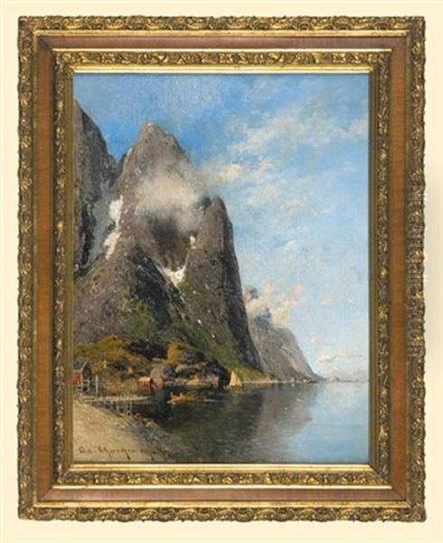 Fjord by Adolf Gustav Schweitzer