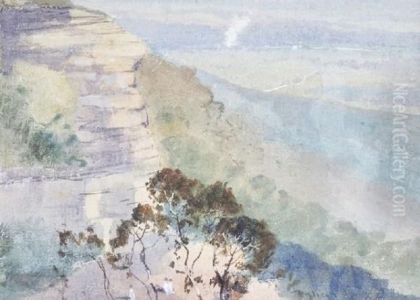 The Blue Mountains Oil Painting by Theodore Penleigh Boyd