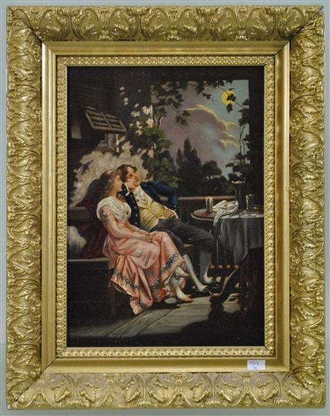 Scene Romantique by Karl Schweninger the Younger