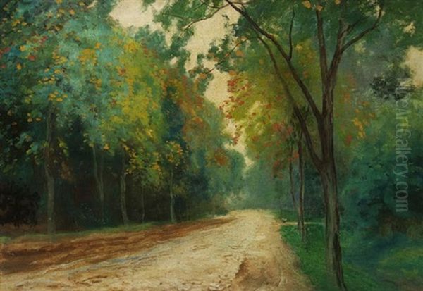 Parkweg Oil Painting by Friedrich Wilhelm Schwinge