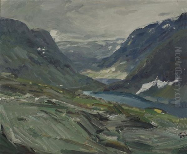 Fra Dalsnibba Mot Djupvatnet Ved Geiranger Oil Painting by Kurt Schwitters