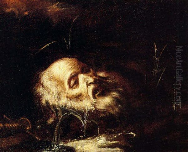 La Testa Di S. Paolo Oil Painting by Agostino Scilla