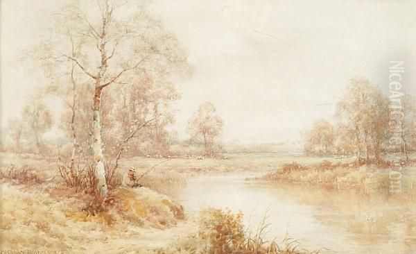 At Bidford On Avon Oil Painting by Creswick Boydell