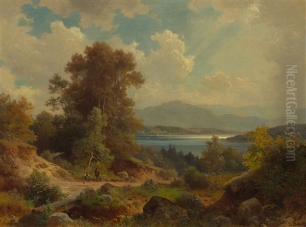 Landscape Oil Painting by Ludwig Sckell