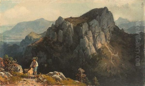 Am Wallberg Bei Tegernsee Oil Painting by Ludwig Sckell