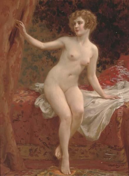 A Beauty In The Boudoir Oil Painting by Abel Dominique Boye