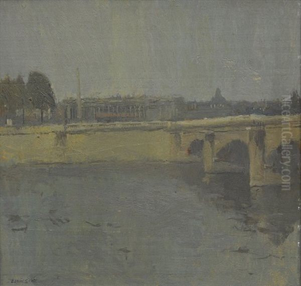 View Of Point Neuf, Paris Oil Painting by Edwin Scott