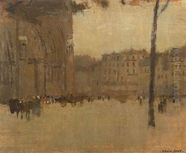 Place Saint Germain Oil Painting by Edwin Scott