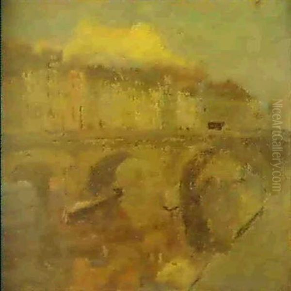 Le Pont Neuf Oil Painting by Frank Edwin Scott