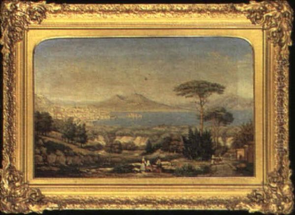 The Bay Of Naples Oil Painting by George Gilbert (Sir) Scott