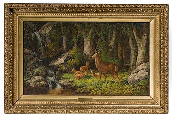 The Woodlands Oil Painting by John White Allen Scott