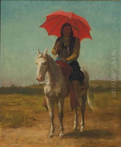 Horseman, Anadarko, Oklahoma Oil Painting by Julian Scott