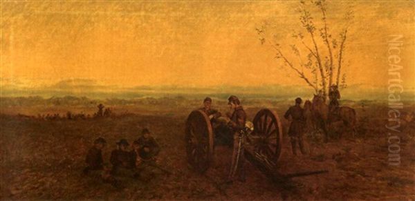 Upon The Eve Of The Battle Of Haymarket Oil Painting by Julian Scott