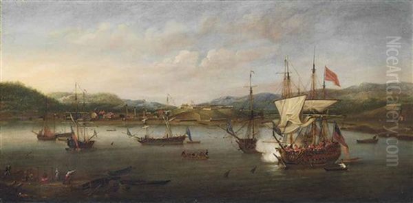 Annapolis Royal, Nova Scotia Oil Painting by Samuel Scott