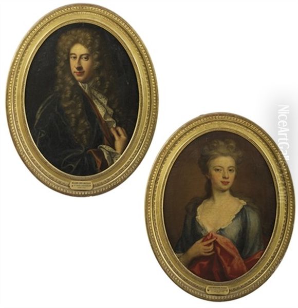 Portrait Of William Keith, 2nd Earl Of Kintore (d.1718) Oil Painting by John Scougall