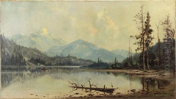 Sierra Lake Oil Painting by Benjamin Willard Sears