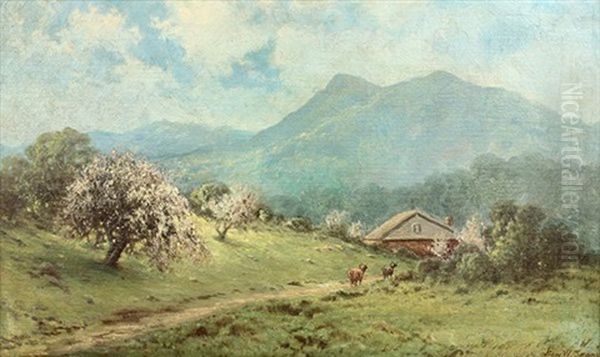 Springtime, Mount Tamalpais, California Oil Painting by Benjamin Willard Sears