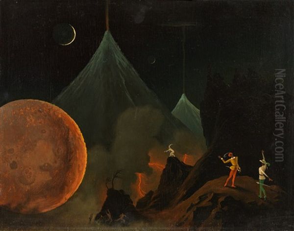 Traum Oil Painting by Franz Sedlacek