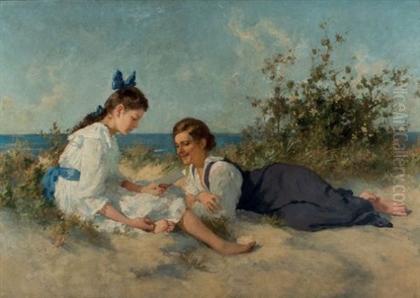 La Primera Carta De Amor Oil Painting by Hermann Seeger