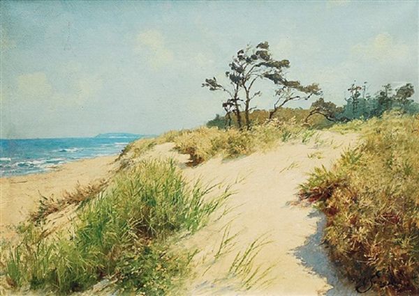 Strand Mit Dunen Oil Painting by Hermann Seeger