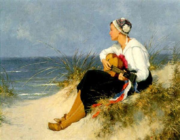 Music In The Dunes Oil Painting by Hermann Seeger