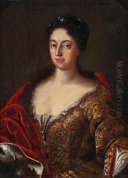 Portrait Der Amalia Grafin Zu Wittgenstein, Geb. Von Leiningen-westerburg Oil Painting by Georg Christian Seekatz