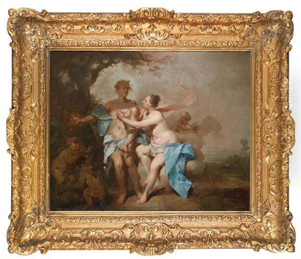 Venus Und Adonis Oil Painting by Johann Conrad Seekatz