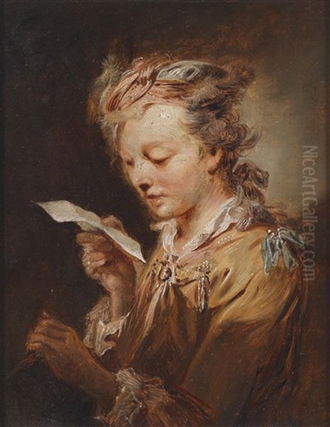 Bildnis Eines Lesenden Jungen Mannes Oil Painting by Johann Conrad Seekatz