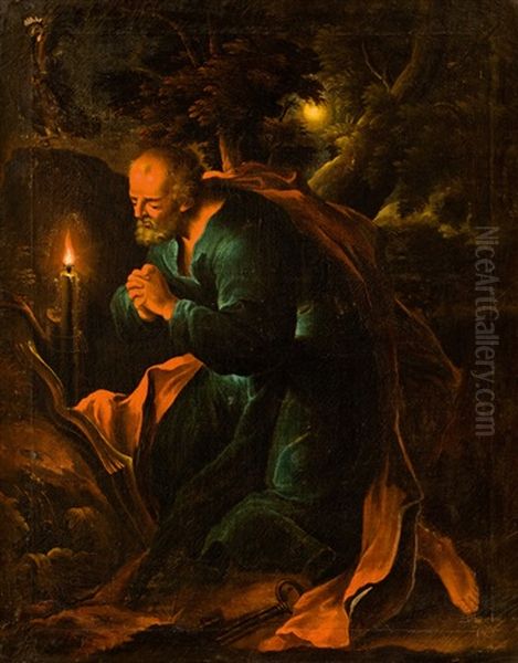 Heiliger Petrus Oil Painting by Johann Conrad Seekatz