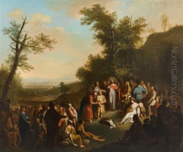 Die Wundersame Brotvermehrung Oil Painting by Johann Conrad Seekatz