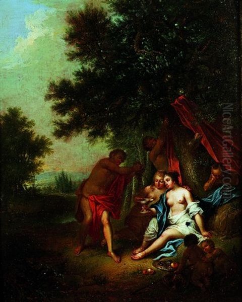 Bacchanale Oil Painting by Johann Conrad Seekatz