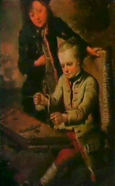 Der Kleine Musikant. Oil Painting by Johann Conrad Seekatz