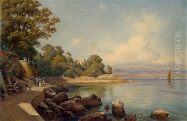 Sudlandische Promenade Oil Painting by Gottfried Seelos