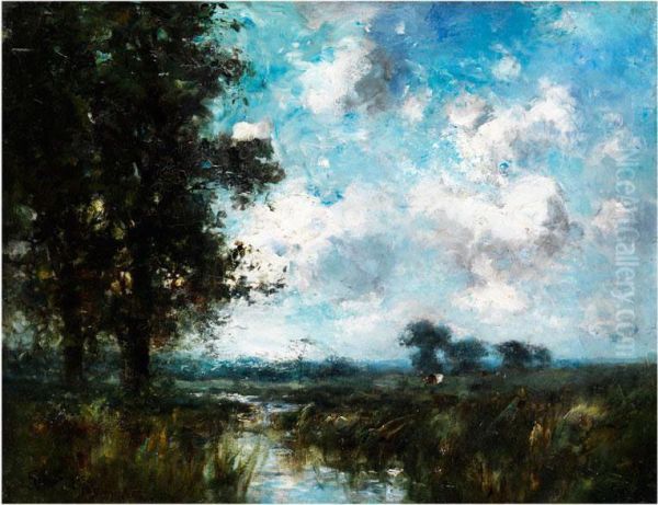 Landschaft In Stilart Der Paysage Intime Oil Painting by George Boyle