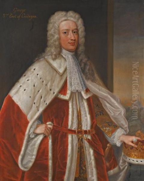 Portrait Of George, 3rd Earl Of Cardigan Wearing Peers Robes Oil Painting by Enoch Seeman