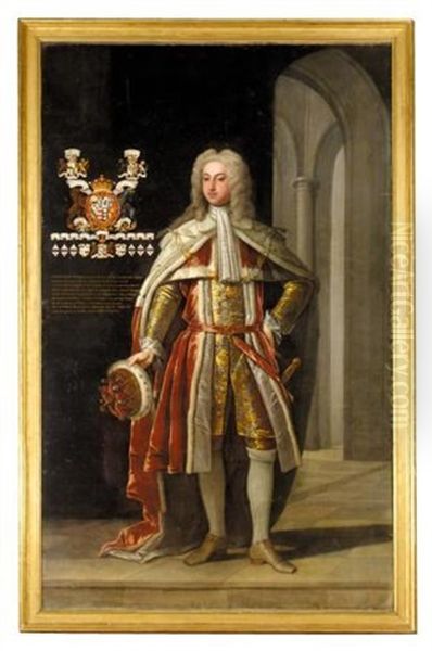 Portrait Of Thomas Fermor, 1st Earl Of Pomfret by Enoch Seeman