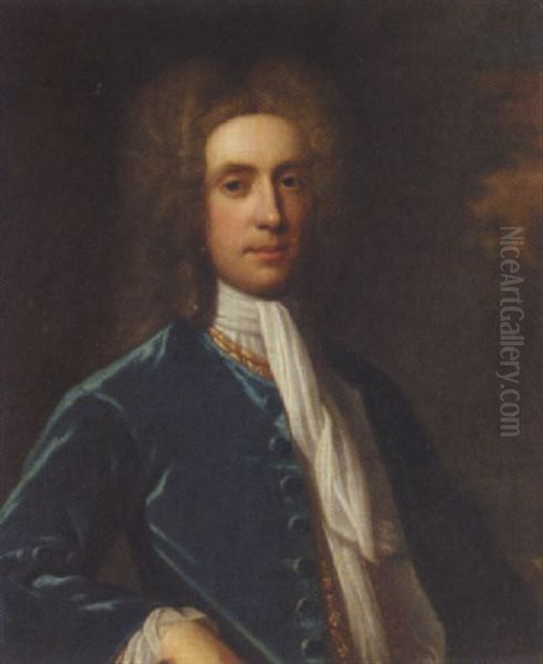 Portrait Of William Mackworth Praed Of Trevethoe, Cornwall Oil Painting by Enoch Seeman